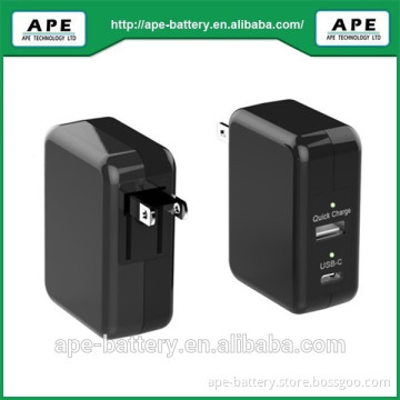 AC to DC USB Type-C power adapter for Qualcomm Quick Charge 2.0 5V/2.4A, 9V/2A, 12V/1.5A
